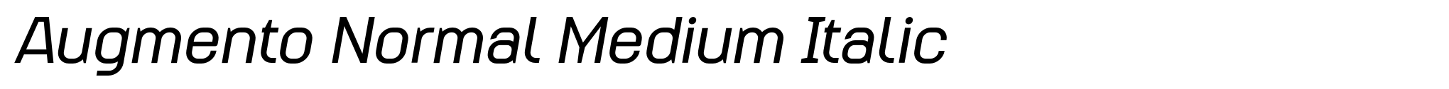 Augmento Normal Medium Italic image